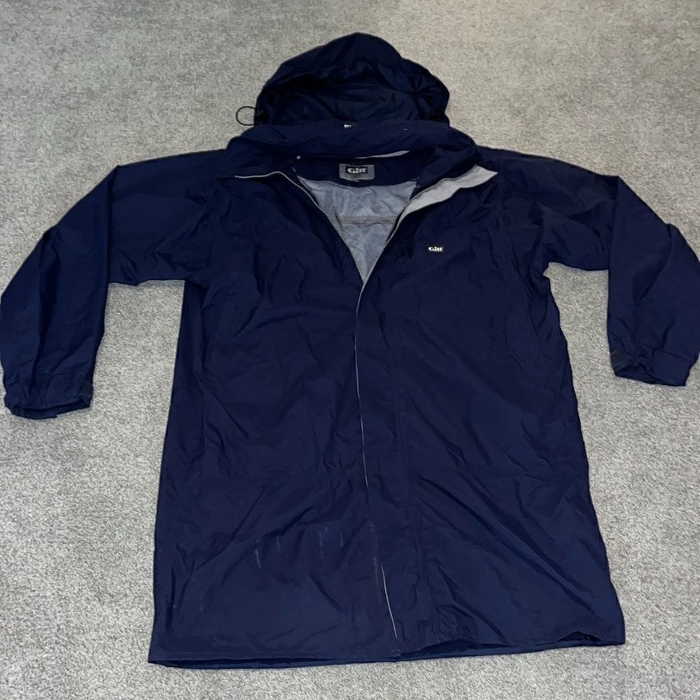 Gill Hooded Blue Lined boating sailboat sailing yacht racing waterproof jacket
